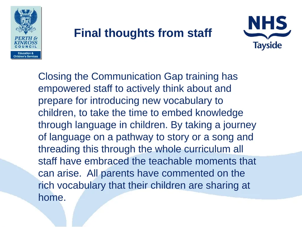 Talk Listen Communicate Closing the Communication - slide 27 of 28