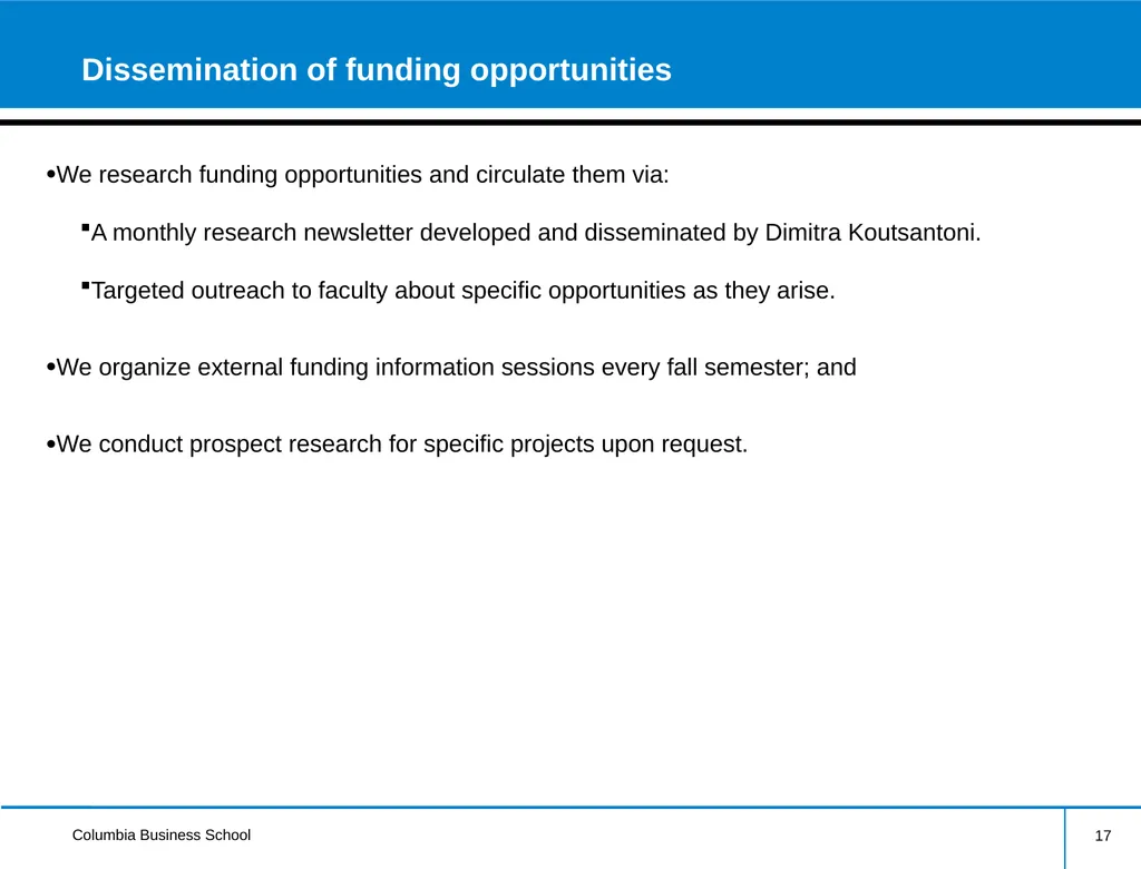 External Research Funding Information Session - slide 17 of 21