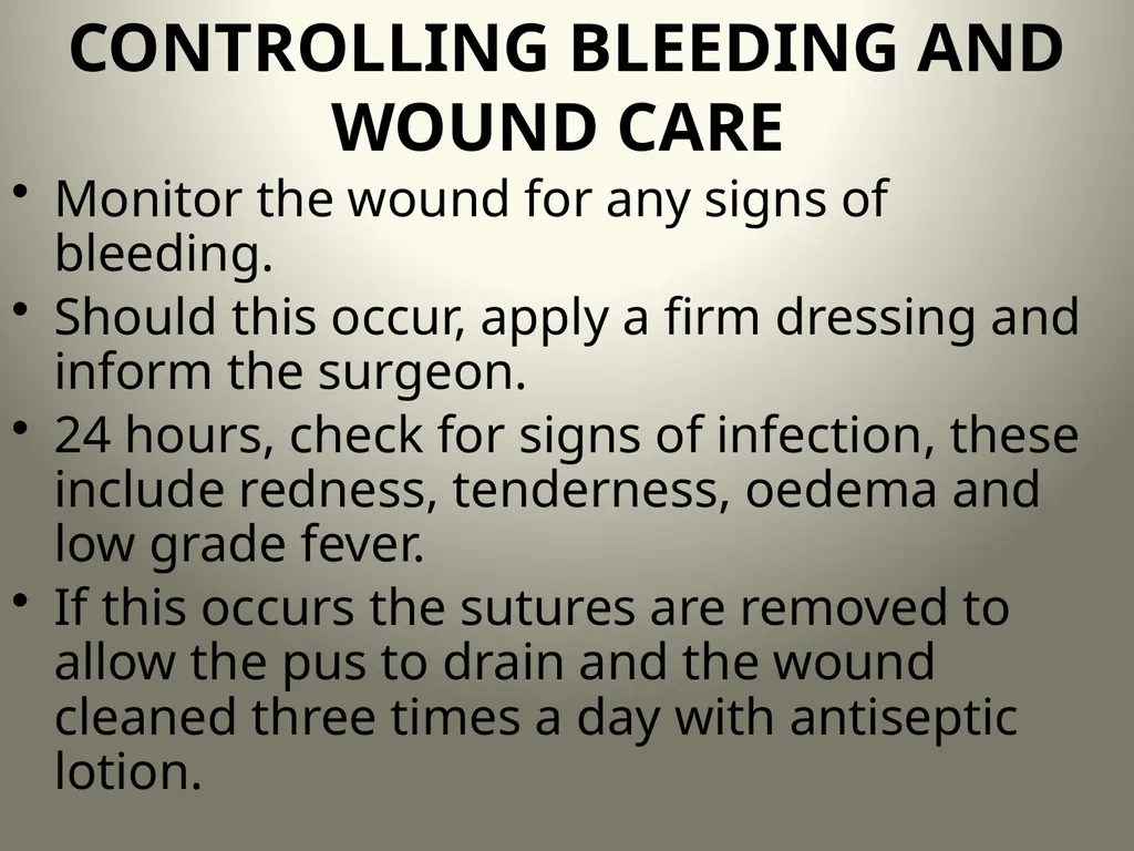 INTRODUCTION TO OPERATING THEATRE OBJECTIVES - slide 73 of 79