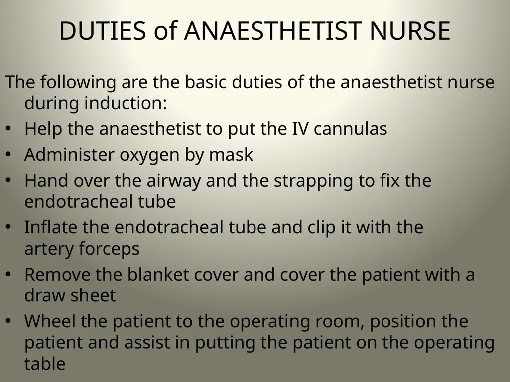 INTRODUCTION TO OPERATING THEATRE OBJECTIVES - slide 62 of 79