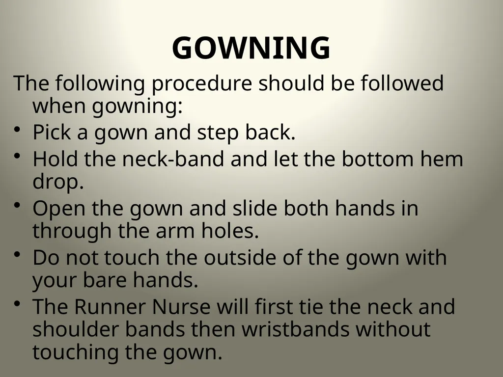 INTRODUCTION TO OPERATING THEATRE OBJECTIVES - slide 30 of 79