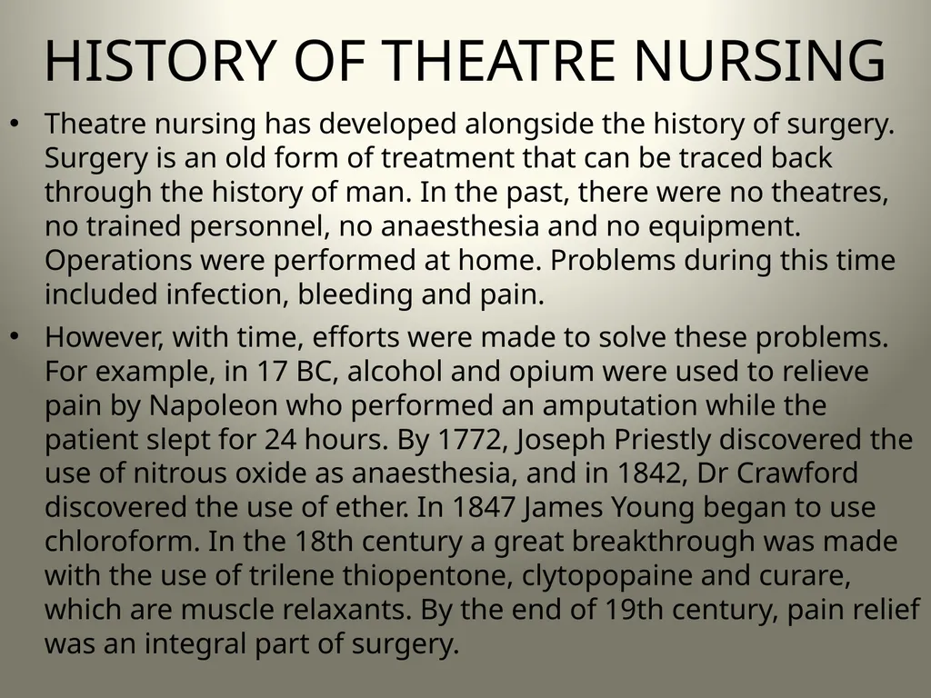 INTRODUCTION TO OPERATING THEATRE OBJECTIVES - slide 3 of 79