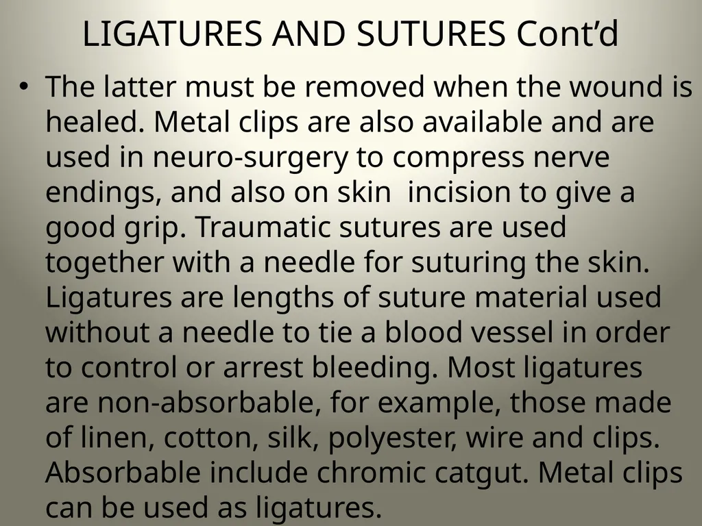 INTRODUCTION TO OPERATING THEATRE OBJECTIVES - slide 41 of 79