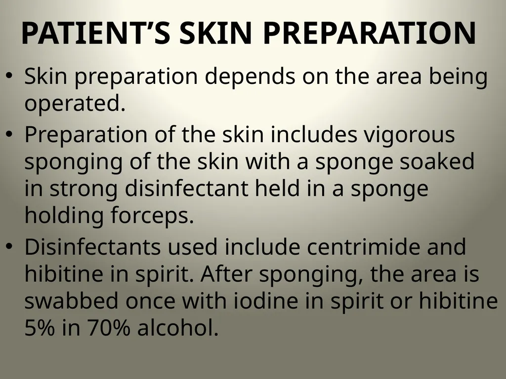 INTRODUCTION TO OPERATING THEATRE OBJECTIVES - slide 32 of 79