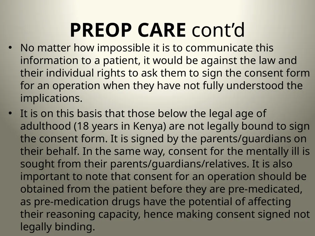 INTRODUCTION TO OPERATING THEATRE OBJECTIVES - slide 13 of 79