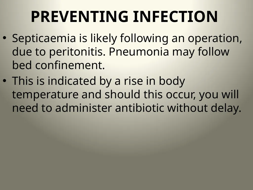 INTRODUCTION TO OPERATING THEATRE OBJECTIVES - slide 74 of 79
