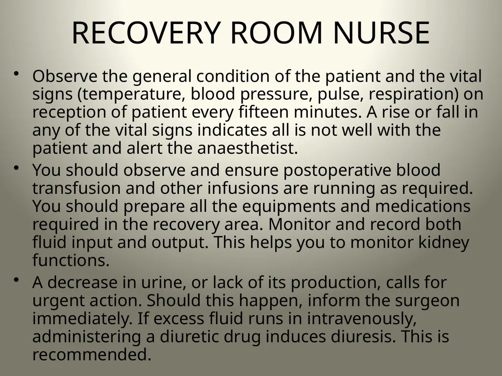 INTRODUCTION TO OPERATING THEATRE OBJECTIVES - slide 66 of 79