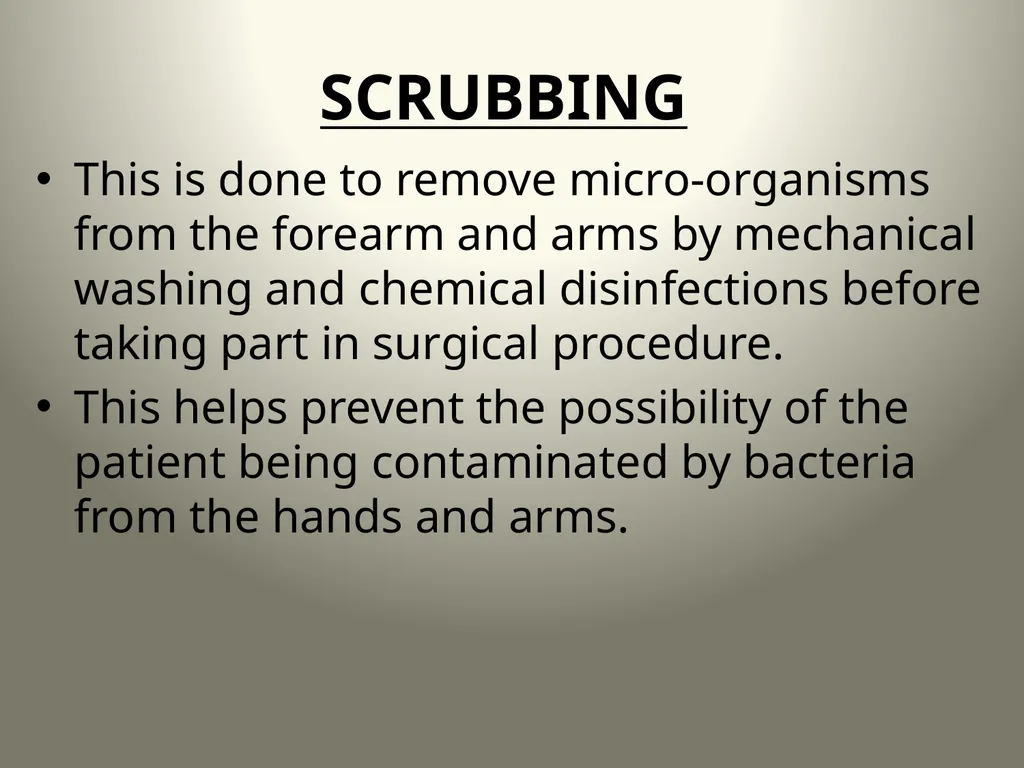 INTRODUCTION TO OPERATING THEATRE OBJECTIVES - slide 25 of 79
