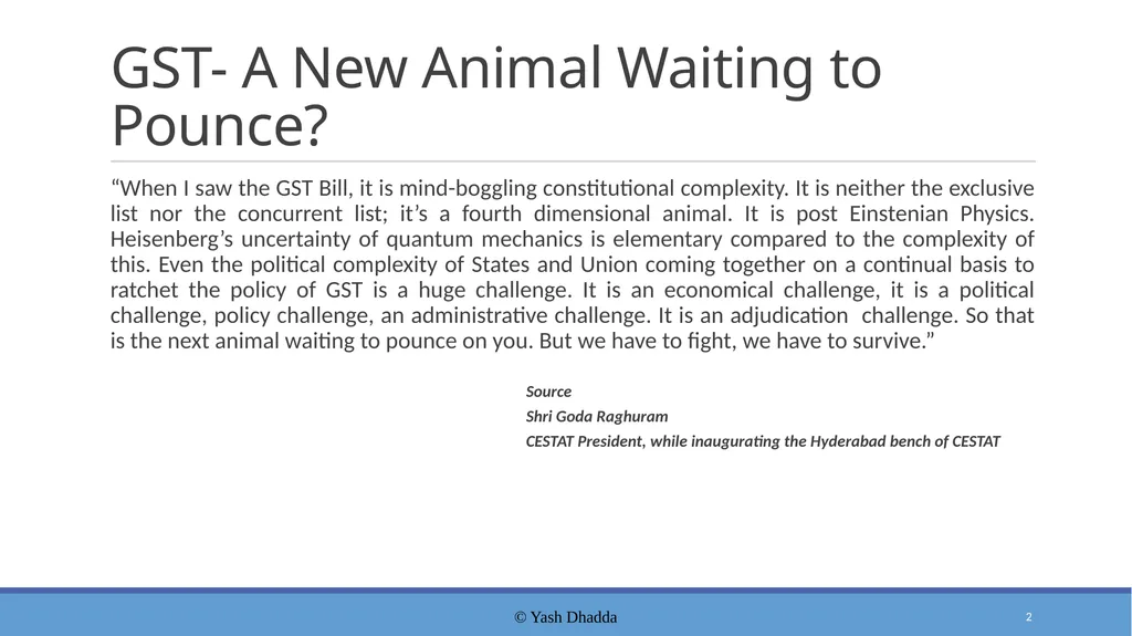 and Going Forward …. Yash Dhadda | Chartered - slide 2 of 112