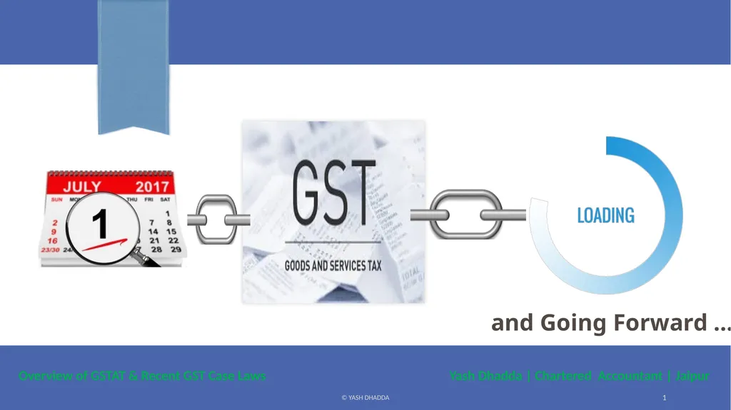 and Going Forward …. Yash Dhadda | Chartered - slide 1 of 112