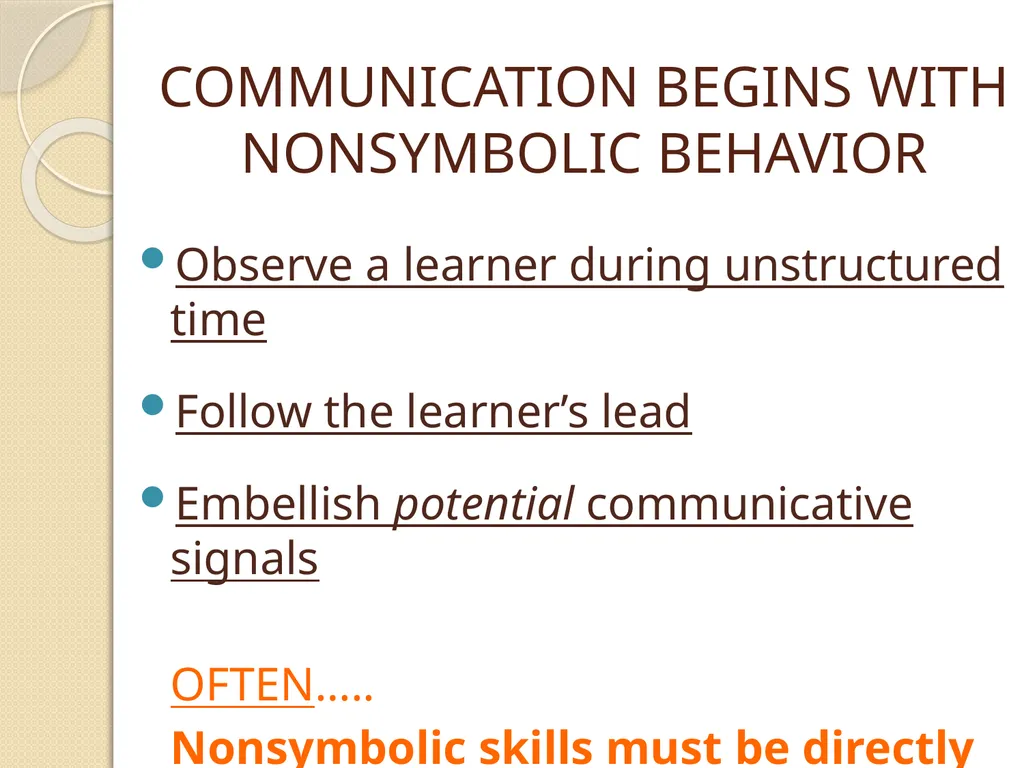 Laying the Foundation for Communication Exchange: - slide 11 of 66