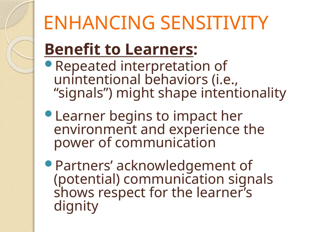Laying the Foundation for Communication Exchange: - slide 22 of 66
