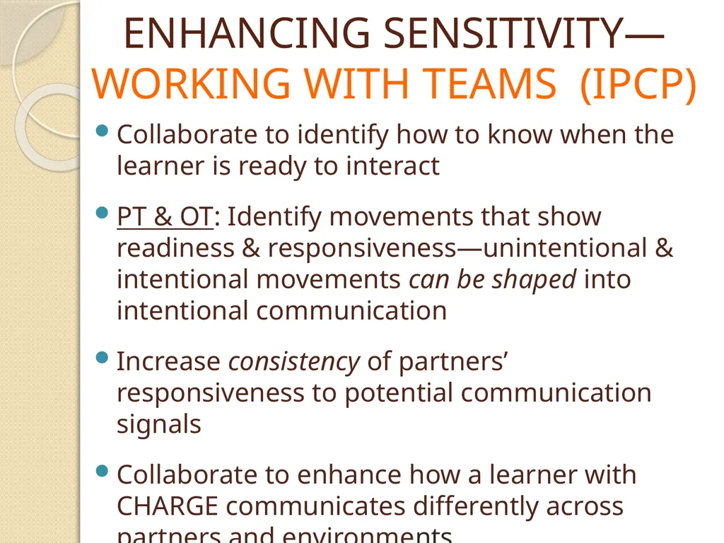 Laying the Foundation for Communication Exchange: - slide 23 of 66