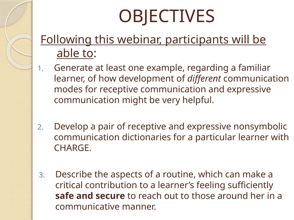 Laying the Foundation for Communication Exchange: - slide 3 of 66