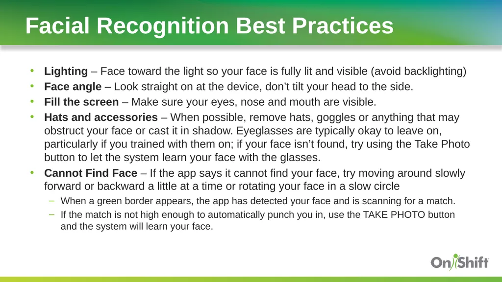 OnShift Time Employee In-Service Training Ensure - slide 6 of 19