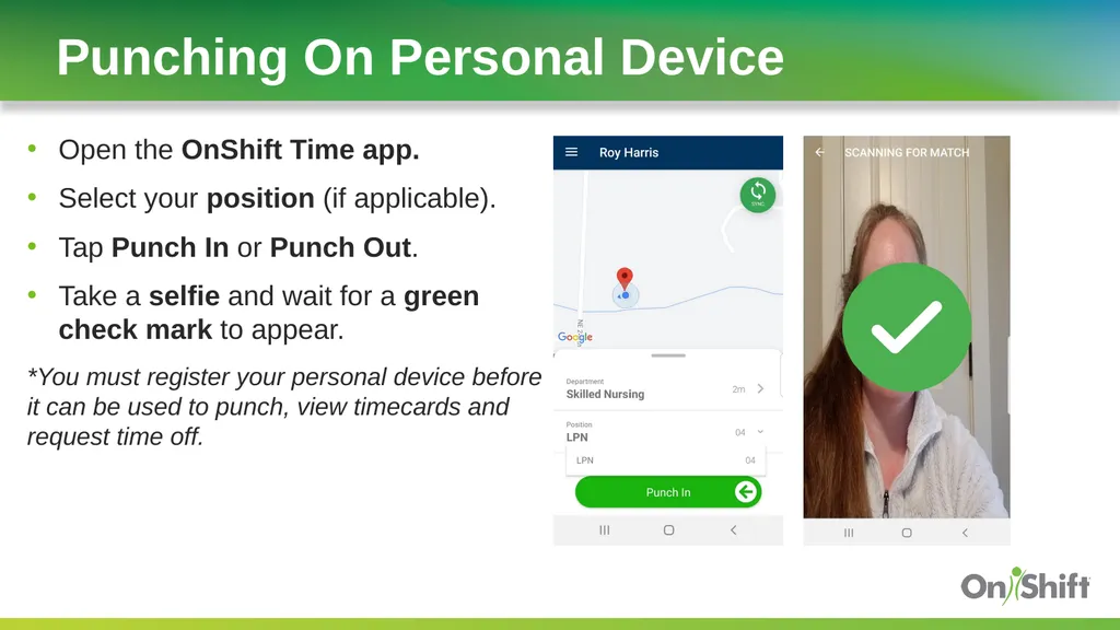 OnShift Time Employee In-Service Training Ensure - slide 8 of 19