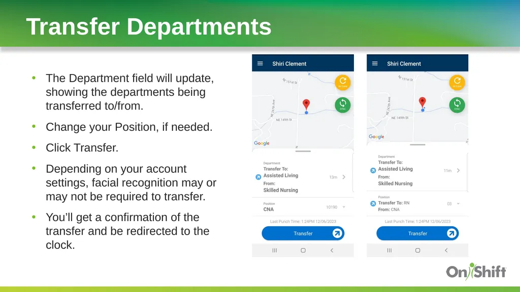OnShift Time Employee In-Service Training Ensure - slide 13 of 19