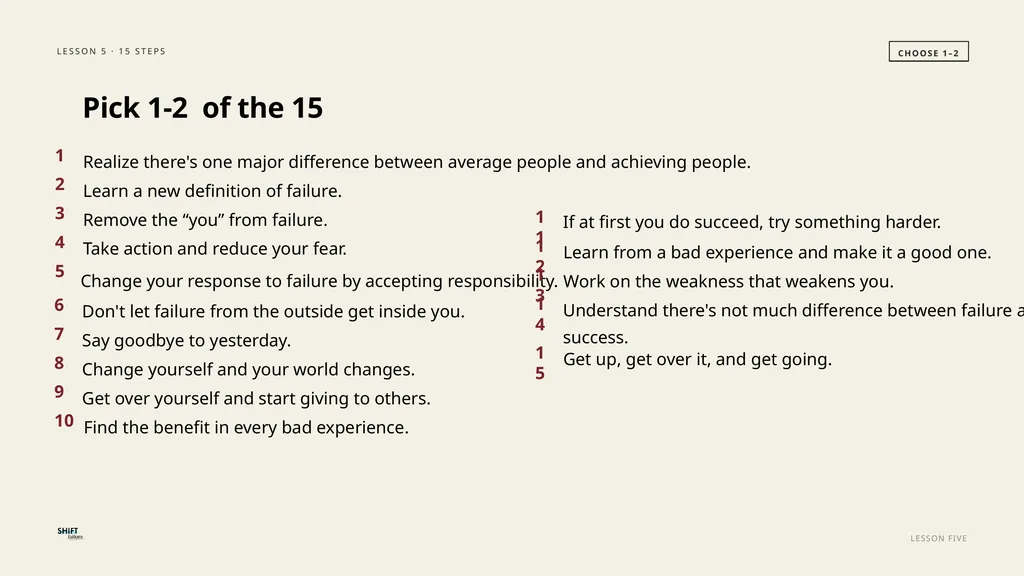 SHIFT FAILURE · A CLASSROOM RESOURCE GRADES 5–8 - slide 96 of 99