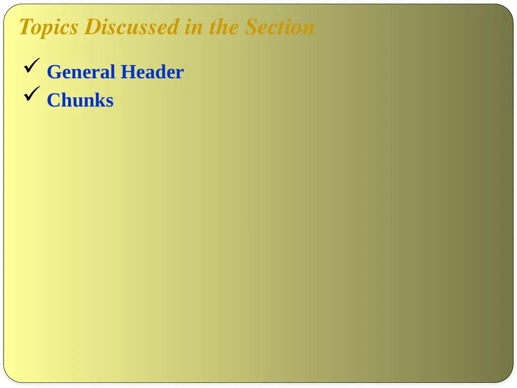 NAME OF THE SUBJECT : Advanced Computer Networks - slide 16 of 56