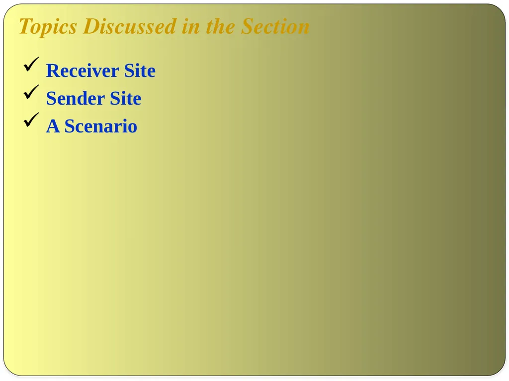 NAME OF THE SUBJECT : Advanced Computer Networks - slide 46 of 56