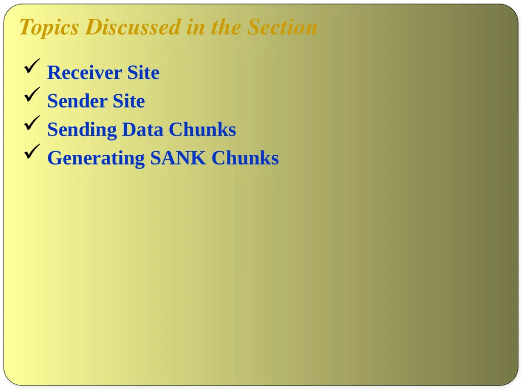 NAME OF THE SUBJECT : Advanced Computer Networks - slide 51 of 56