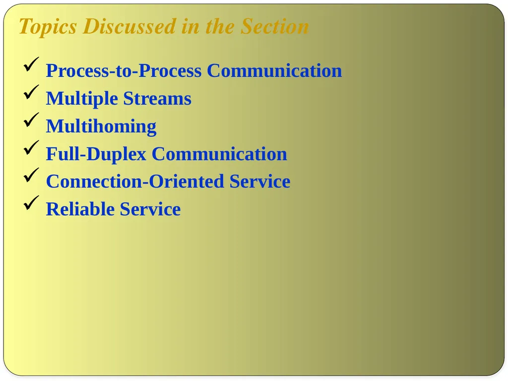 NAME OF THE SUBJECT : Advanced Computer Networks - slide 8 of 56