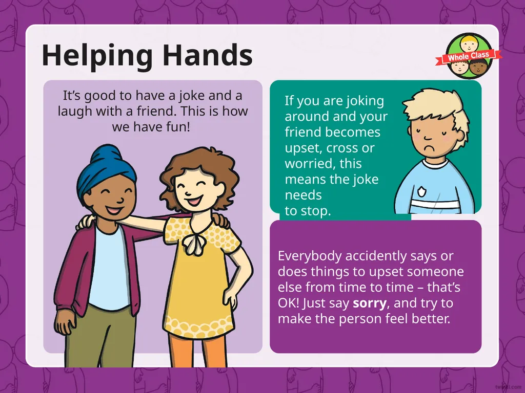 PSHE and Citizenship | Year 1 | Relationships | - slide 29 of 35