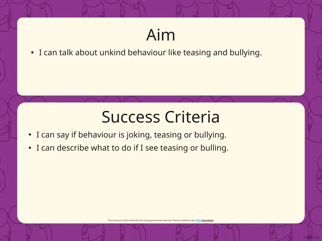 PSHE and Citizenship | Year 1 | Relationships | - slide 34 of 35
