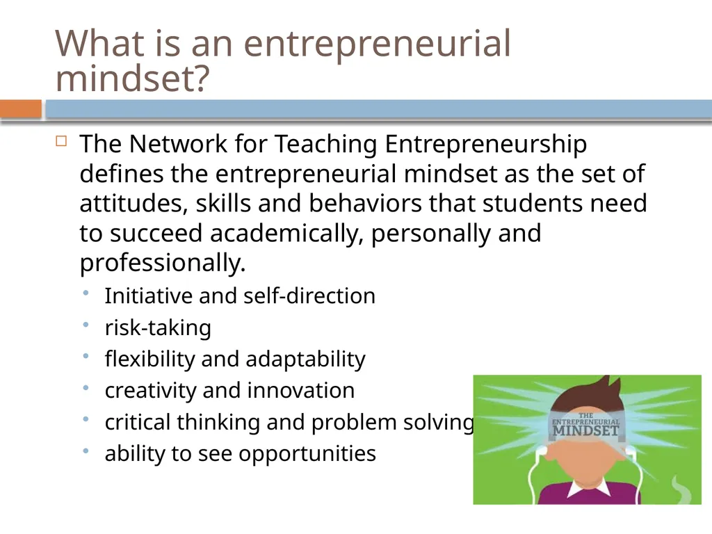 ACTIVATING an entrepreneurial mindset in high - slide 2 of 24