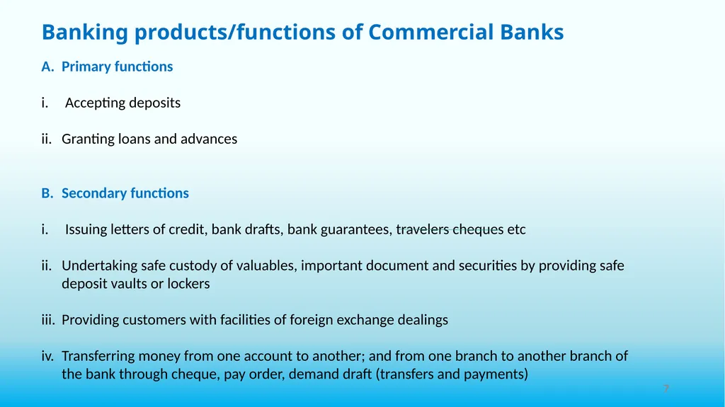 THE ROLE OF FINANCIAL INSTITUTIONS IN PROMOTING - slide 7 of 24