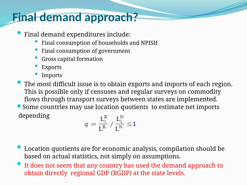 Regional accounts: an introduction Viet Vu - slide 19 of 38