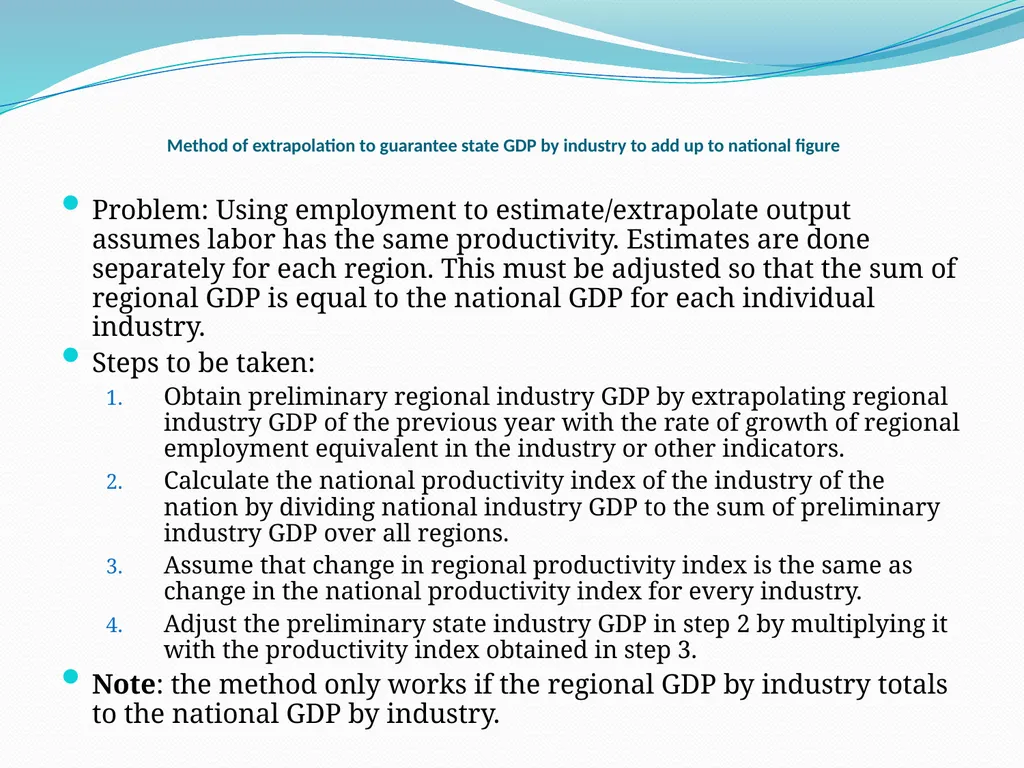 Regional accounts: an introduction Viet Vu - slide 32 of 38