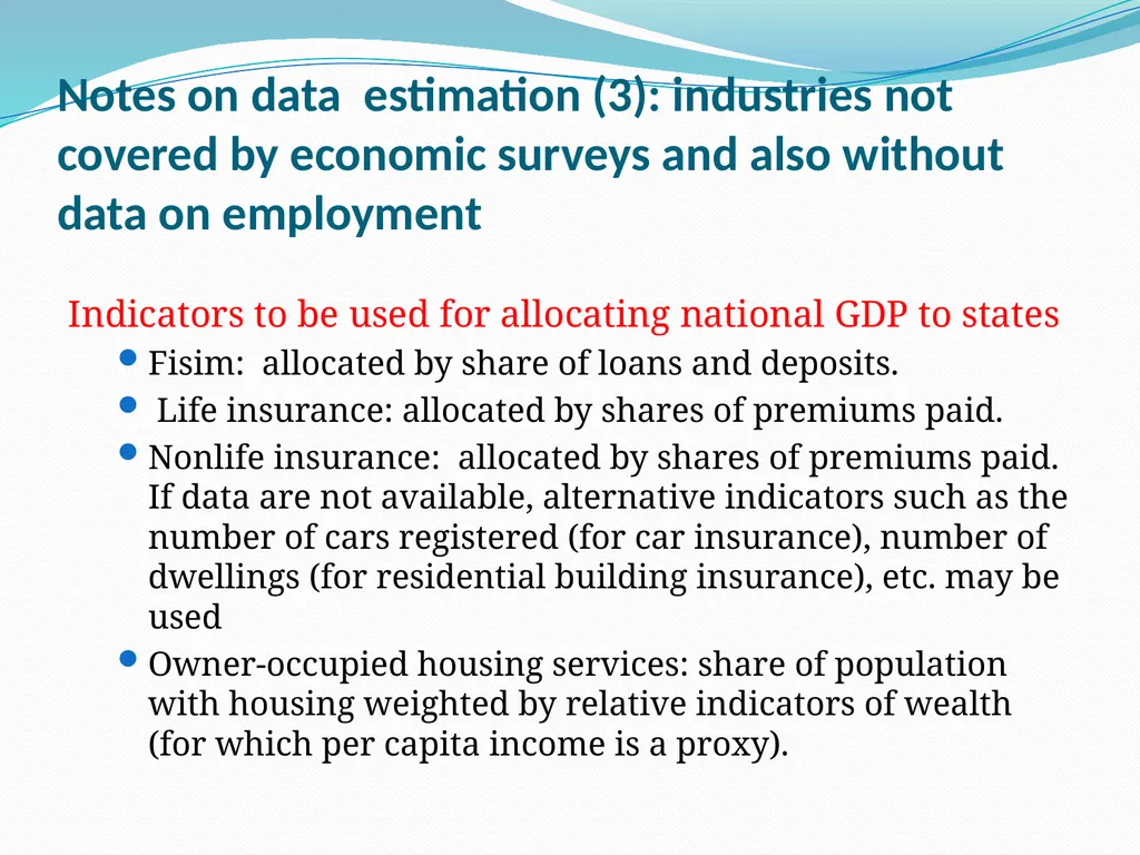 Regional accounts: an introduction Viet Vu - slide 30 of 38