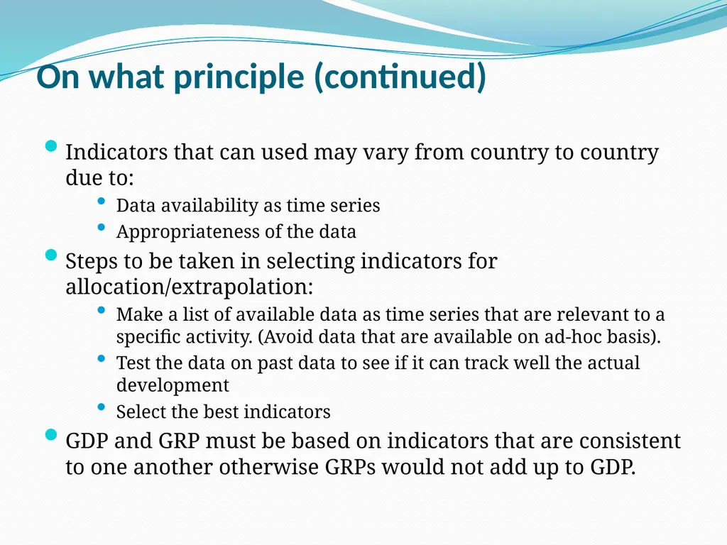 Regional accounts: an introduction Viet Vu - slide 23 of 38