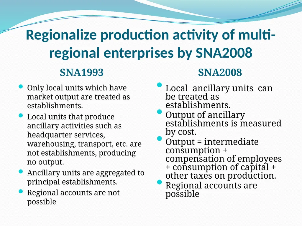 Regional accounts: an introduction Viet Vu - slide 13 of 38