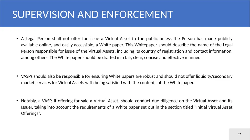 Model Law on Virtual Assets Law Ministers’ Meeting - slide 19 of 23