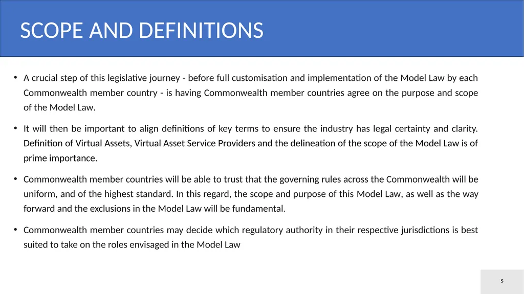 Model Law on Virtual Assets Law Ministers’ Meeting - slide 5 of 23