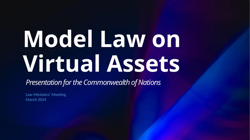 Model Law on Virtual Assets Law Ministers’ Meeting - slide 1 of 23