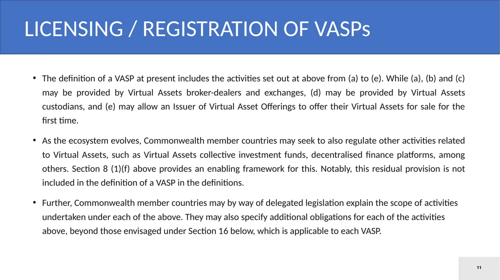 Model Law on Virtual Assets Law Ministers’ Meeting - slide 11 of 23