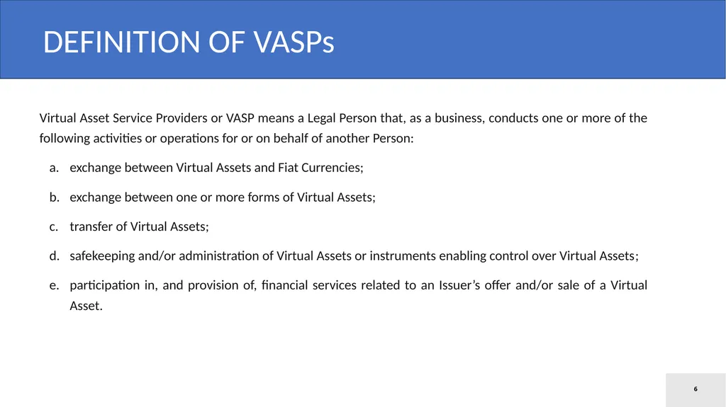 Model Law on Virtual Assets Law Ministers’ Meeting - slide 6 of 23