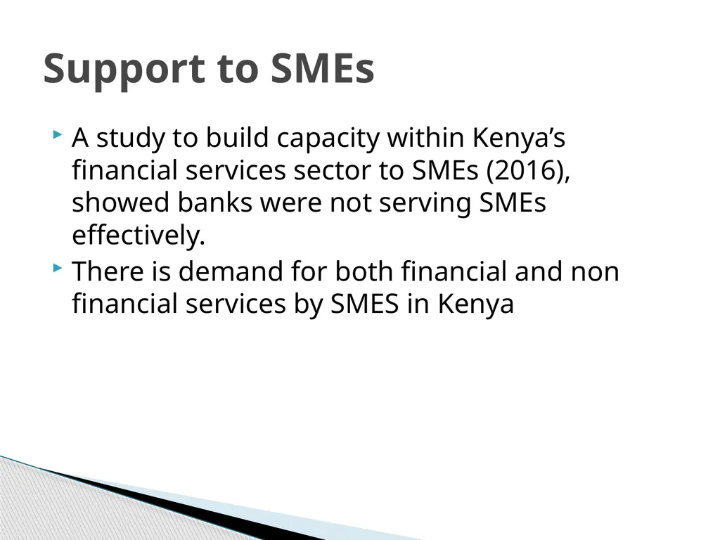Enterprise development SMEs and export-led growth - slide 9 of 25