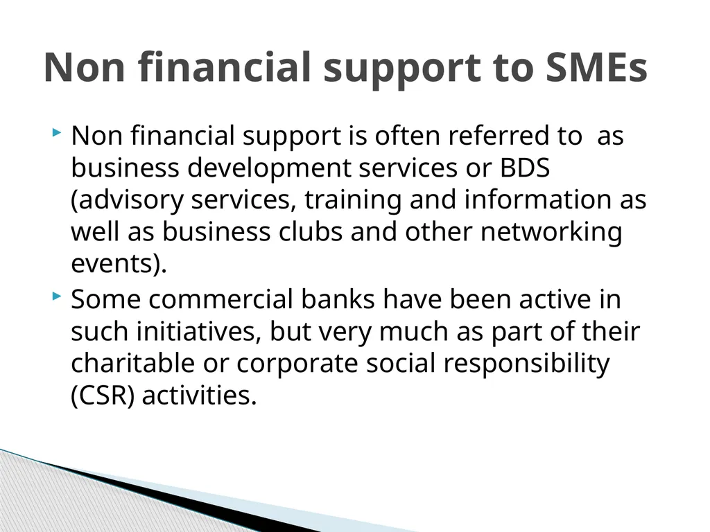 Enterprise development SMEs and export-led growth - slide 10 of 25