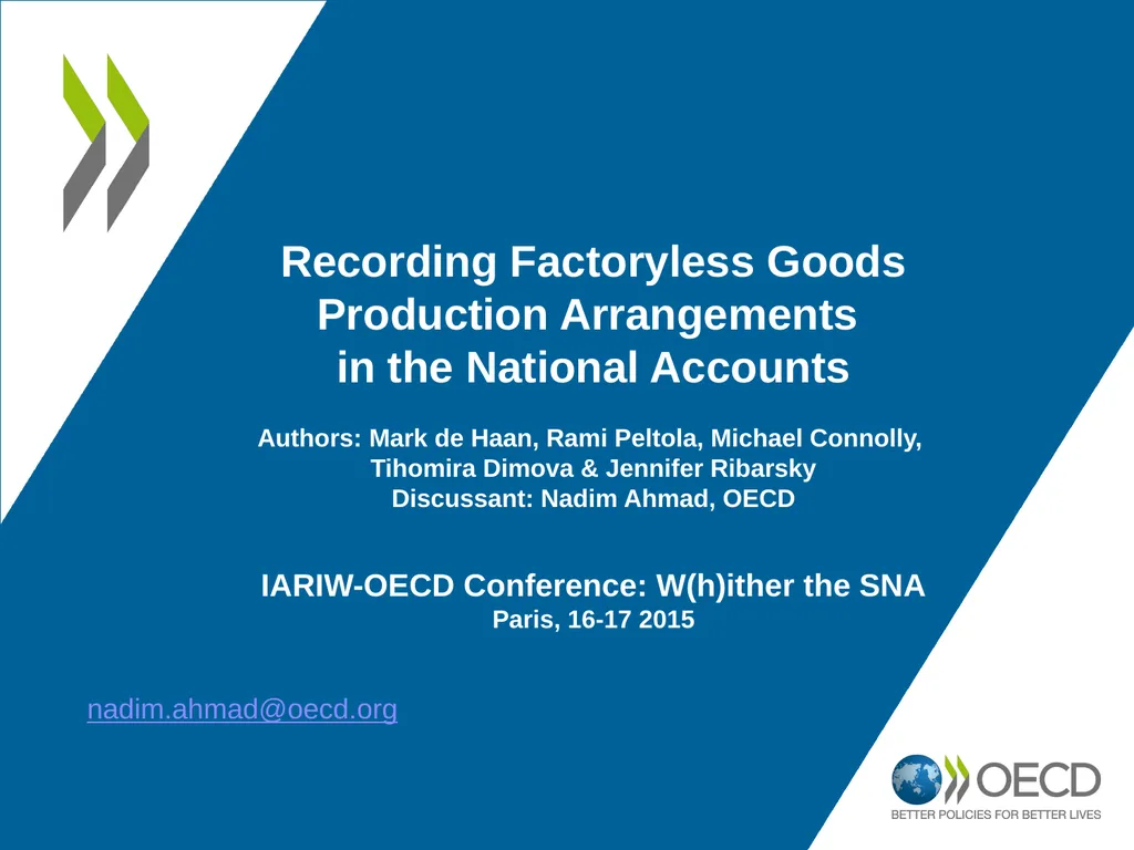 Recording Factoryless Goods Production