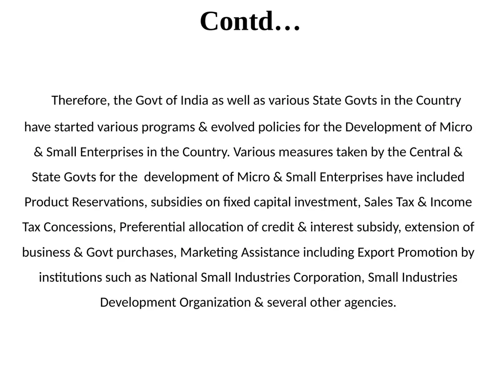 Small Scale Industries in India Prof. Alok Kumar - slide 27 of 38
