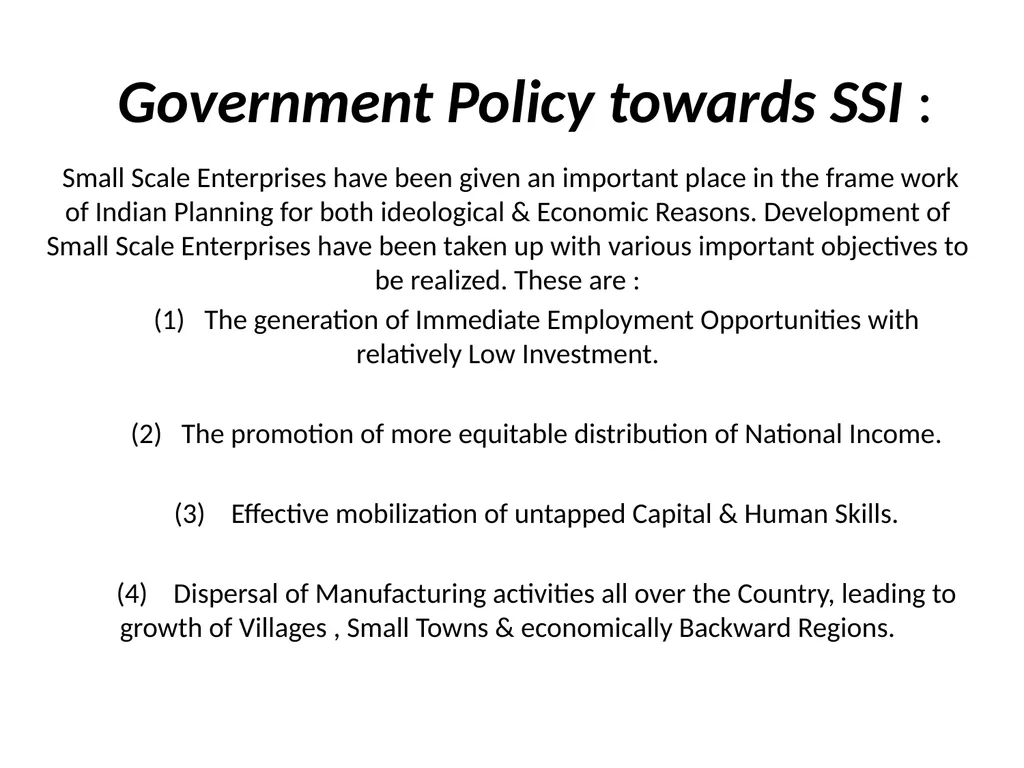 Small Scale Industries in India Prof. Alok Kumar - slide 26 of 38