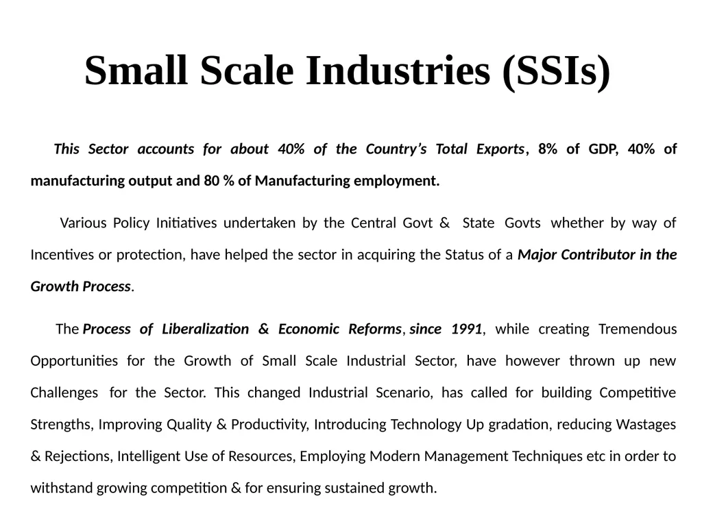 Small Scale Industries in India Prof. Alok Kumar - slide 2 of 38
