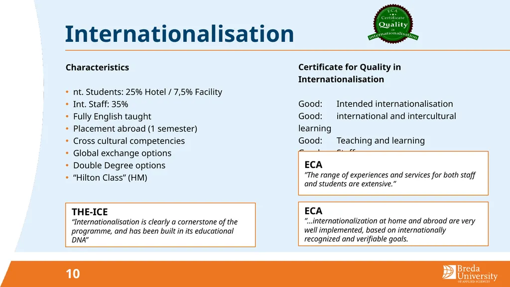 HOTEL & FACILITY Excellence in an international - slide 10 of 12