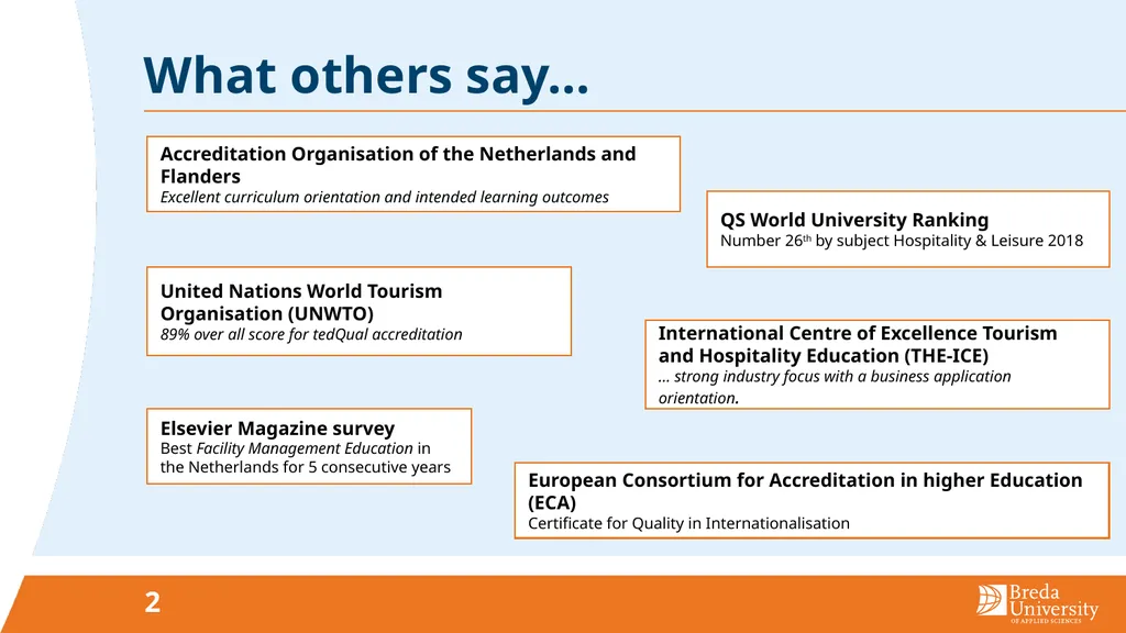 HOTEL & FACILITY Excellence in an international - slide 2 of 12