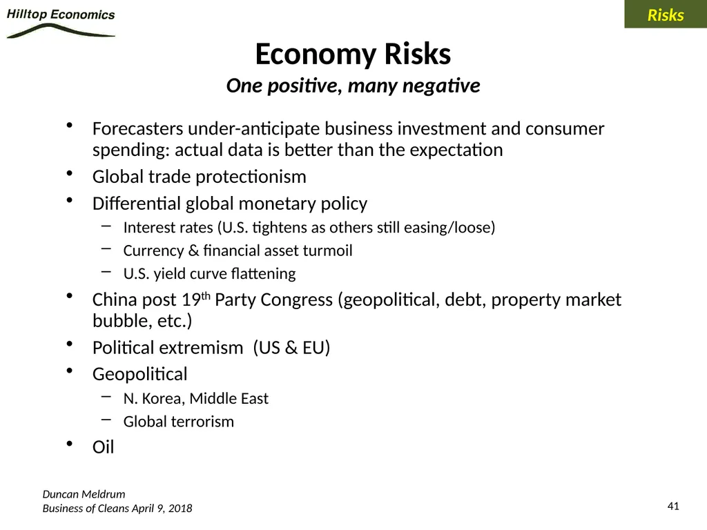 Global Economy Outlook*: A Healthy Backdrop for - slide 41 of 44