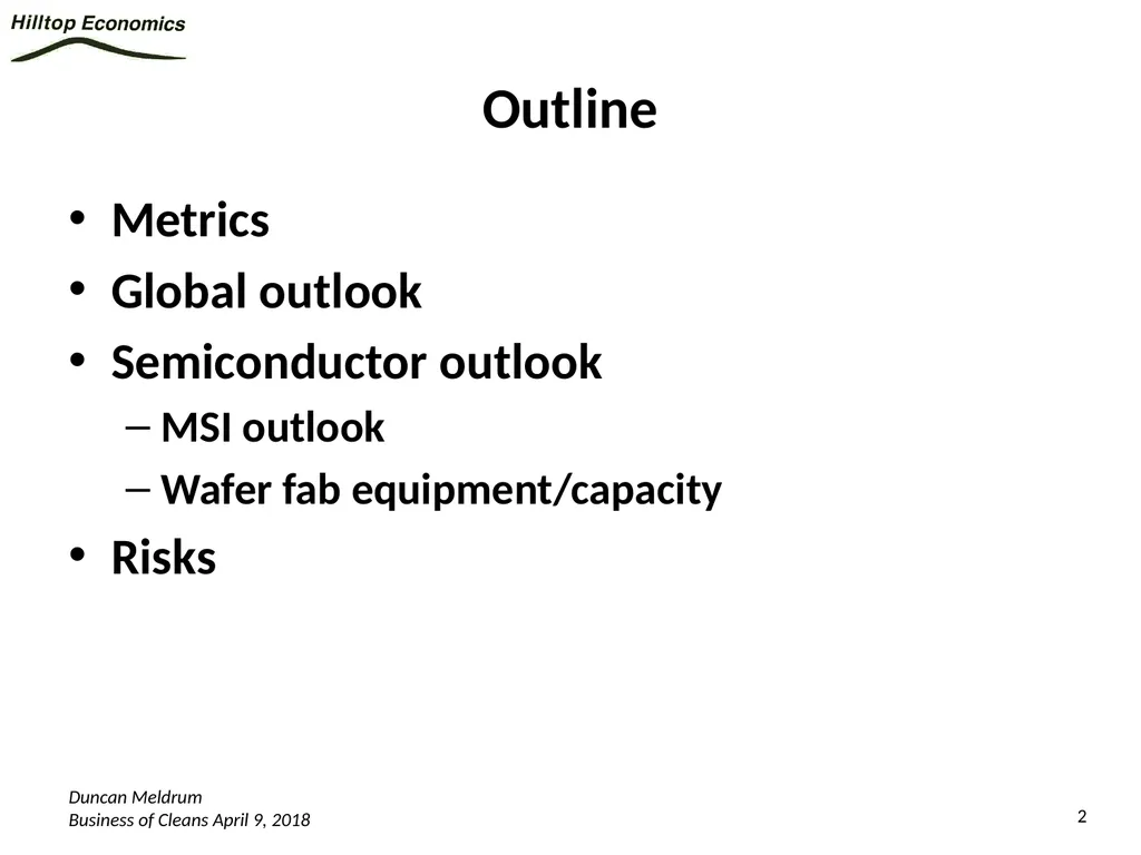 Global Economy Outlook*: A Healthy Backdrop for - slide 2 of 44